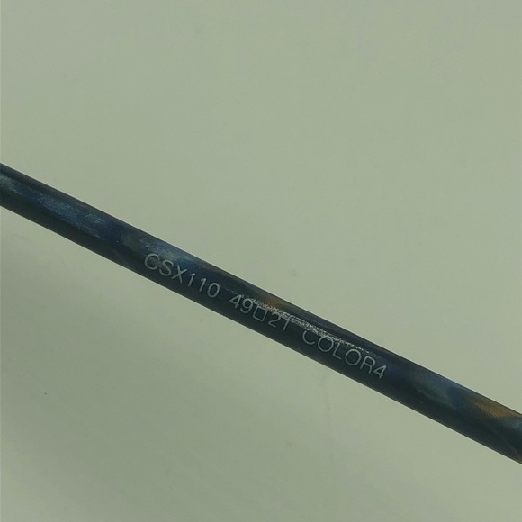 Albert Nipon Black/Blue Oval Sunglasses Frames - Picture 5 of 6